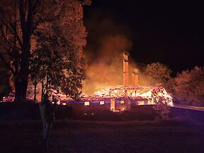 Artikelvorschaubild 03.11.2023 - Einsatz zur Überlandhilfe bei Gebäudebrand